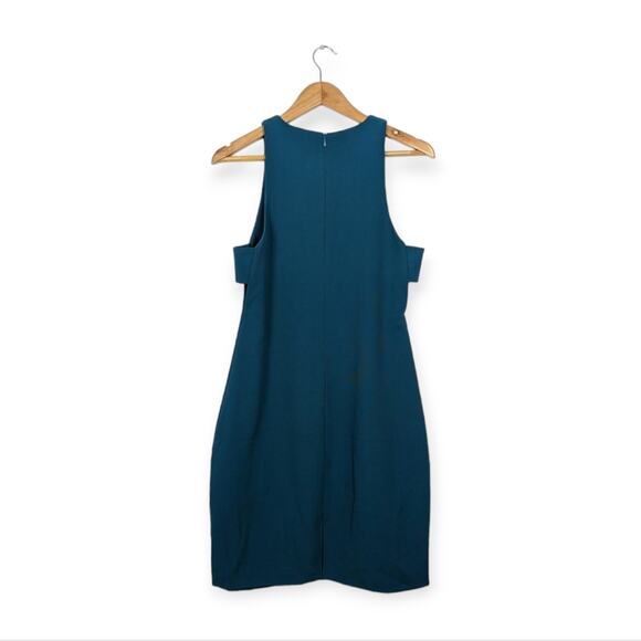 Bishop + Young Kate Teal Side Cut Out Sleeveless Sheath Dress - Picture 2 of 8
